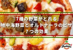 『７種の野菜がとれる』地中海野菜とオルトナーラのピザ７つの効果