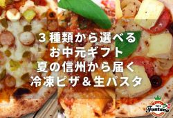 ３種類から選べるお中元ギフト夏の信州から届く冷凍ピザ＆生パスタ