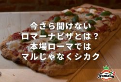 今さら聞けないロマーナピザとは？本場ローマではマルじゃなくシカク